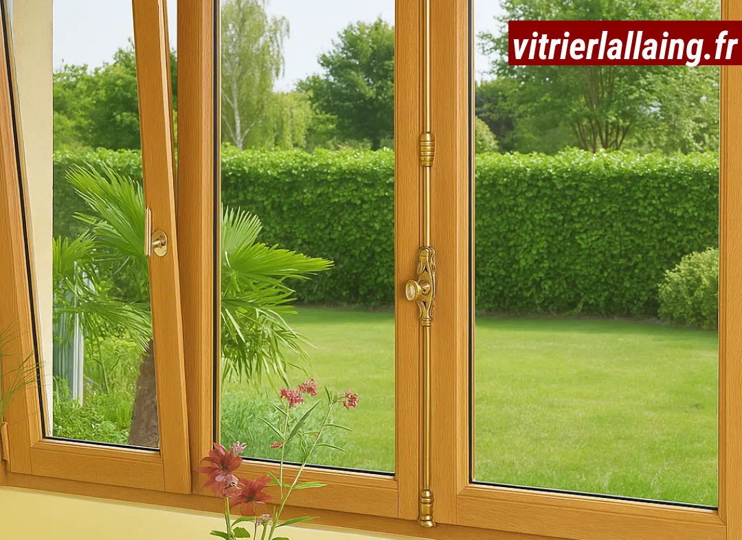 Installation de fenêtre en bois sur mesure Lallaing