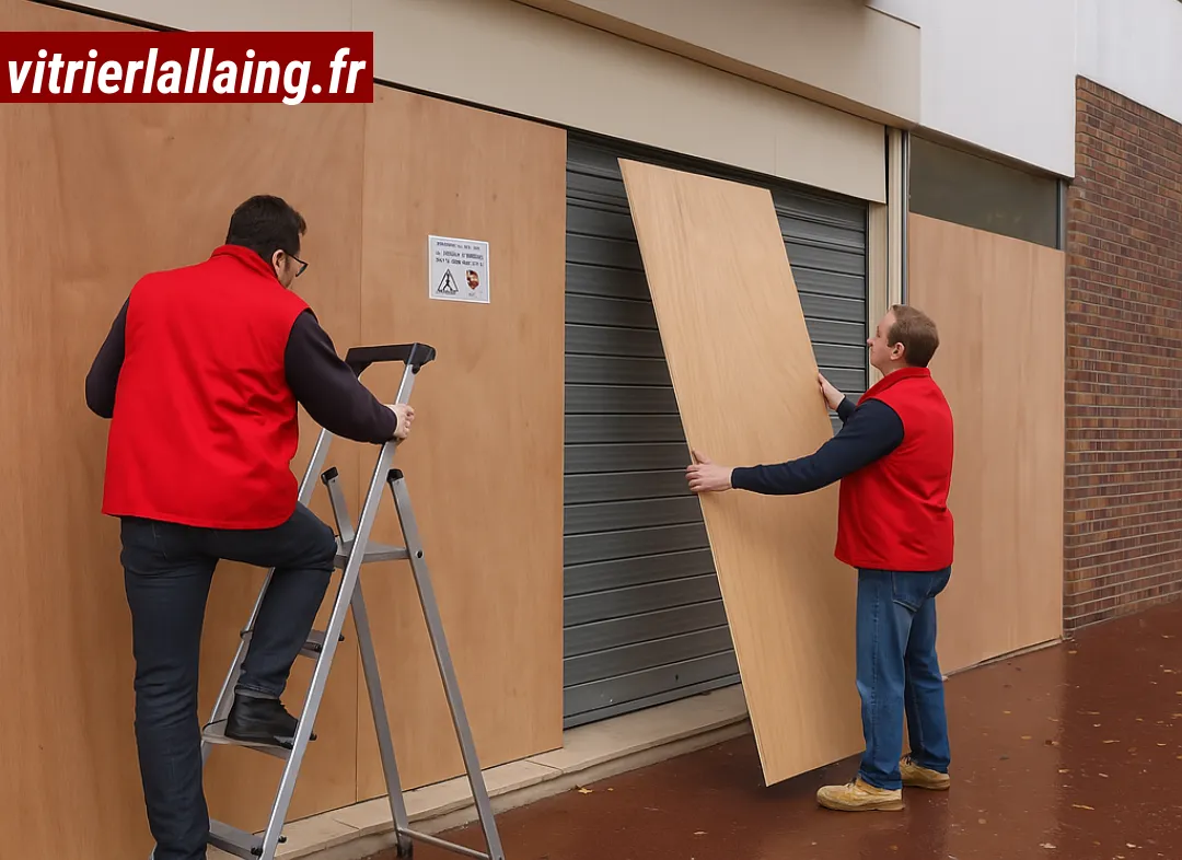 Mise en sécurité fermeture provisoire Lallaing